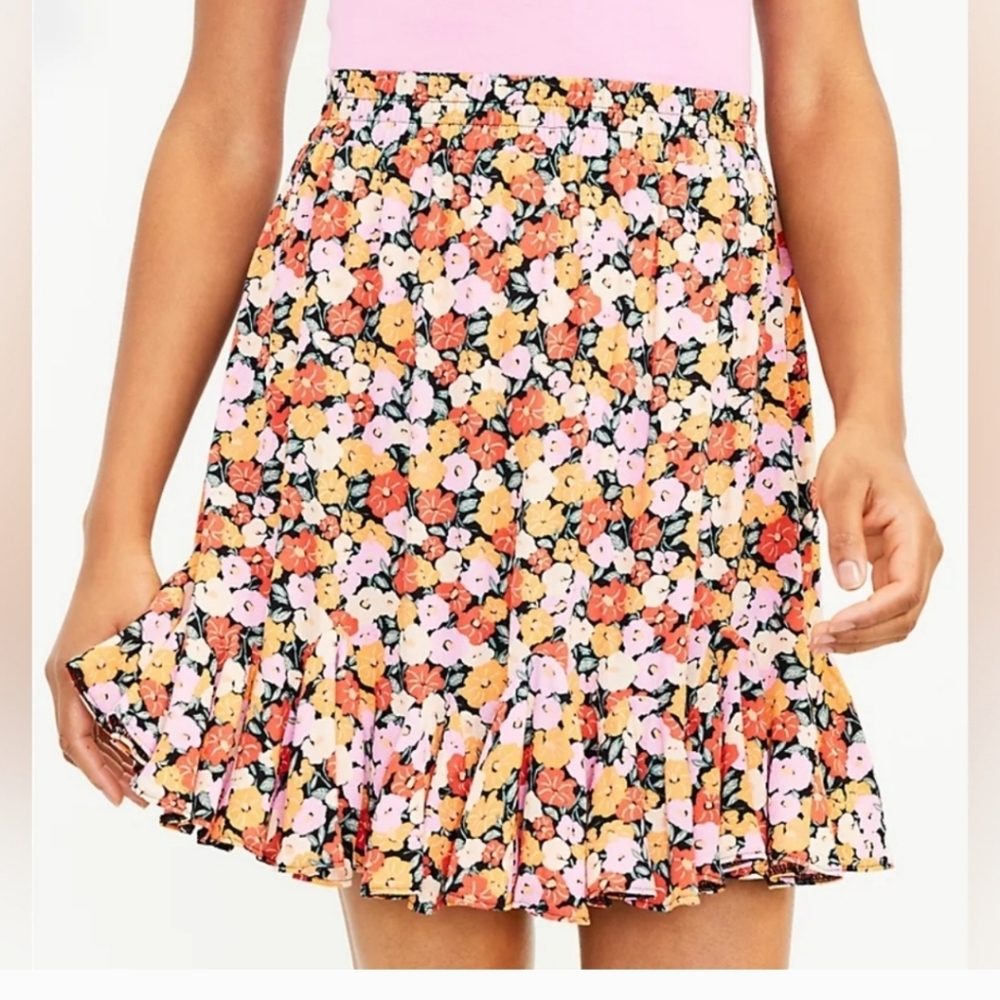 Flounce mini skirt